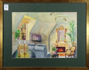 Colmant Hopkins,Cottage Living Room,20th century,Clars Auction Gallery US 2018-04-21