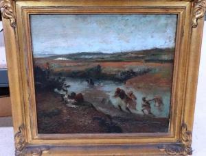COLOGNE SCHOOL,Natives Fording a River,Bellmans Fine Art Auctioneers GB 2016-01-19
