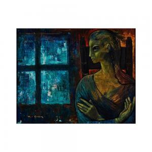 COLOM Maria Josefa 1924,Figura junto a la ventana,Lamas Bolaño ES 2019-05-15