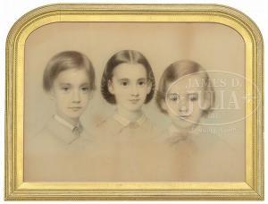 COLYER Vincent 1825-1888,TRIPLE PORTRAIT OF THE DECATUR CHILDREN,James D. Julia US 2018-02-09
