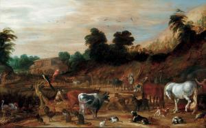 COLYN David 1582-1668,Les animaux ambarquant dans l'arche de Noé,Mercier & Cie FR 2022-10-02