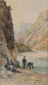 COMBA Pierre 1860-1934,Franse soldaten bij bergmeer,Twents Veilinghuis NL 2020-04-23