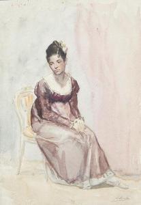 COMBA Y GARCIA Juan 1852-1924,Lady sitting,Subastas Segre ES 2020-10-27