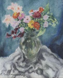 COMBET DESCOMBES Pierre 1885-1966,Bouquet de fleurs,Conan-Auclair FR 2023-10-28