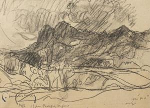 COMBET DESCOMBES Pierre,Paysage montagneux dans le Vercors,1936,Etienne de Baecque 2023-10-14