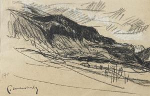 COMBET DESCOMBES Pierre 1885-1966,Paysage vallonné,Etienne de Baecque FR 2023-10-14