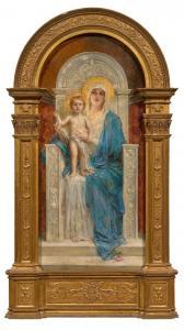 COMERRE Leon Francois 1850-1916,The Madonna and Child,Galerie Koller CH 2023-09-22