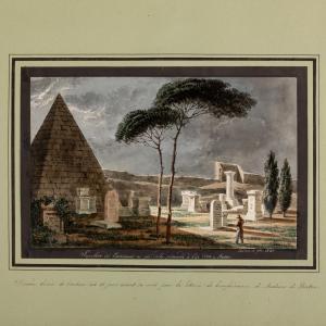 COMINOTTI GIUSEPPE 1792-1833,Sepolcro dei protestanti presso la Piramide di C,Wannenes Art Auctions 2023-03-14