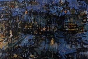 COMMERE Jean Yves 1920-1986,Place Pigalle la nuit,1964,Yann Le Mouel FR 2024-02-04