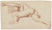 COMMODI Andrea 1560-1638,STUDY OF A SPRAWLING NUDE,Sotheby's GB 2017-07-05