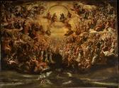 COMPAGNO Scipione,The Holy Trinity with Saints in Heaven, the Garden,1680,Sotheby's 2007-12-05
