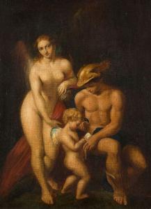COMPTON Charles,Venus with Mercury and Cupid (The School of Love),1872,Rosebery's 2022-07-19
