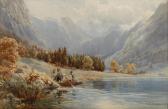 COMPTON E.J 1800-1800,Mountainous lake scene,1874,Bonhams GB 2013-06-12