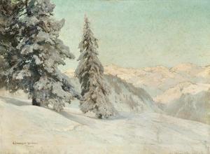 COMPTON Edward Harrison 1881-1960,A winter landscape in the mountains,Palais Dorotheum AT 2024-03-14