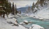 COMPTON Edward Harrison 1881-1960,paysage de neige,Osenat FR 2006-11-26