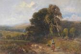 COMPTON Henry Eugene 1907-1933,Landscape with a girl herding her pigs,Woolley & Wallis GB 2009-06-17
