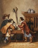 COMTESSE DE DAMREMONT 1800-1800,Mousquetaires jouant aux cartes,Ader FR 2013-01-29