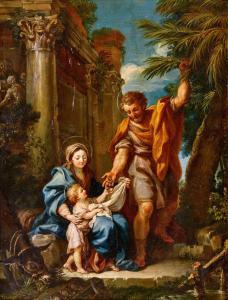 CONCA Tommaso Maria 1734-1822,Rückkehr der Heiligen Familie aus Ägypten,Dobiaschofsky CH 2023-11-08