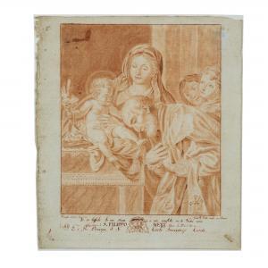 CONCA Tommaso Maria 1734-1822,San Filippo Neri adora il Bambino Ge,Bolli&Romiti Casa d'Aste in Roma 2024-04-18