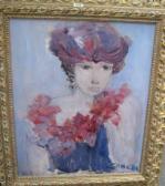 CONCHA 1900-1900,Study of a lady in a hat,Bellmans Fine Art Auctioneers GB 2010-09-08