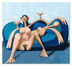 CONDO George 1957,Figures on a Blue Couch,1996,Sotheby's GB 2024-04-23