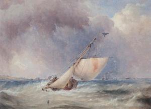 CONDY Nicholas Matthew, Jr 1816-1851,A yacht, probably of the Royal Thames Yacht,Charles Miller Ltd 2015-11-03