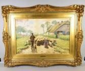 CONGDON Thomas Raphael 1862-1917,RETURN OF THE FLOCK,Dargate Auction Gallery US 2017-12-09