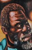 CONGOLESE SCHOOL,head study of a man,Burstow and Hewett GB 2012-03-28