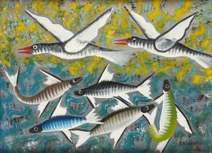 CONGOLESE SCHOOL,Poissons et oiseaux,Horta BE 2016-10-17