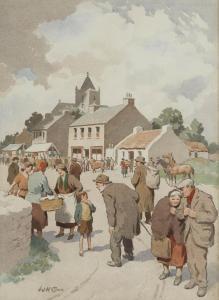 Conn William H 1895-1973,MARKET DAY,De Veres Art Auctions IE 2019-03-26