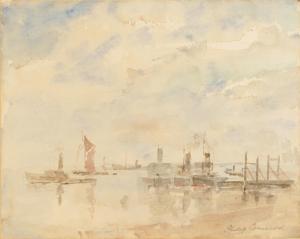 CONNARD Philip 1875-1958,Boats in a harbour,Bellmans Fine Art Auctioneers GB 2023-08-01