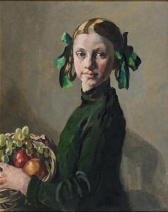 CONNARD Philip 1875-1958,Girl in Green with a Basket of Fruit,Mellors & Kirk GB 2024-01-09