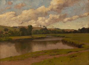 CONNELL Edwin D. 1859-1923,Continental River Landscape,Simon Chorley Art & Antiques GB 2021-11-23