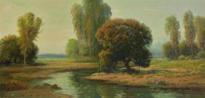 CONNER John Anthony 1892-1971,Stream through a landscape,John Moran Auctioneers US 2023-08-01