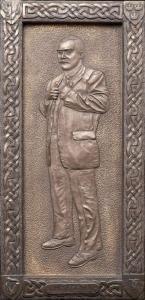 CONNOLLY James,A bronzed portrait plaque,Adams IE 2014-04-15