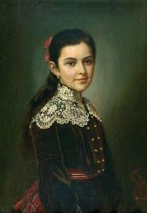CONRÄDER Georg 1838-1911,Portrait eines jungen Mädchens.,1904,Karl & Faber DE 2007-11-30
