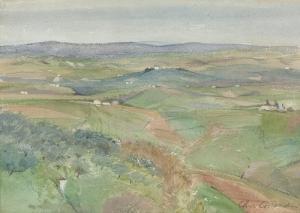 CONRADIN Christian Friedrich 1875-1917,Südliche Landschaft.,Dobiaschofsky CH 2007-05-01