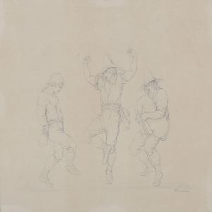 CONRADSEN Harald 1817-1905,A group of dancing and playing Italians,Bruun Rasmussen DK 2015-10-26