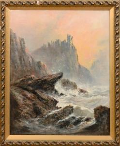 CONSTABLE D,Rocky cliff face with ruined castle on the cliff t,1894,Tring Market Auctions 2017-03-10