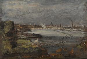 CONSTABLE John 1776-1837,THE OPENING OF WATERLOO BRIDGE, SEEN FROM WHITEHAL,Sotheby's GB 2017-12-06