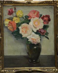 CONSTANT CLETY D 1899-1955,Bouquet de roses,Osenat FR 2013-04-28