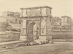 CONSTANT Eugene 1820-1860,Arch of Titus, Rome,c.1850,Galerie Bassenge DE 2022-12-07