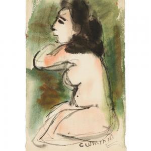 CONSTANT George Zachary 1892-1978,female nude in profile,Ripley Auctions US 2023-10-07