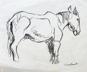 CONSTANT Joseph 1892-1969,A Horse,Montefiore IL 2022-02-22