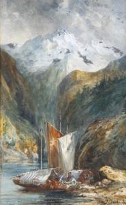 CONSTANTIN Auguste Fernand 1824-1895,ZweiAquarelle mit Flusslandschaften,DAWO Auktionen 2011-02-24