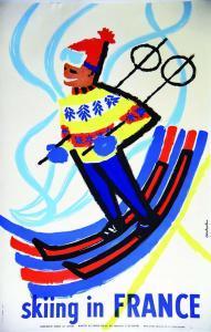 CONSTANTIN,Skiing in France,1959,Artprecium FR 2019-04-03