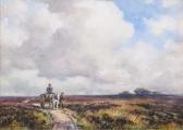 CONSTANTINE George Hamilton 1878-1967,Figures with a horse-drawn cart in a moorland la,Peter Wilson 2021-10-07