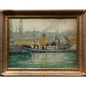 CONSTANTINEAU Fleurimond 1905-1981,PORT DE MONTREAL,1942,Waddington's CA 2021-05-13