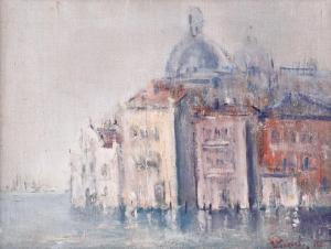 CONSTANTINESCU Dan 1950,Postcard from Venice,1985,Artmark RO 2023-02-20