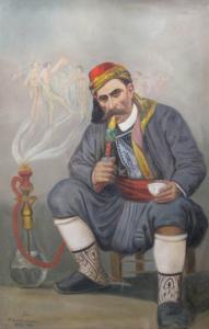 CONSTANTINESCU N,In the Naguileh Smoke,1930,Alis Auction RO 2008-12-06